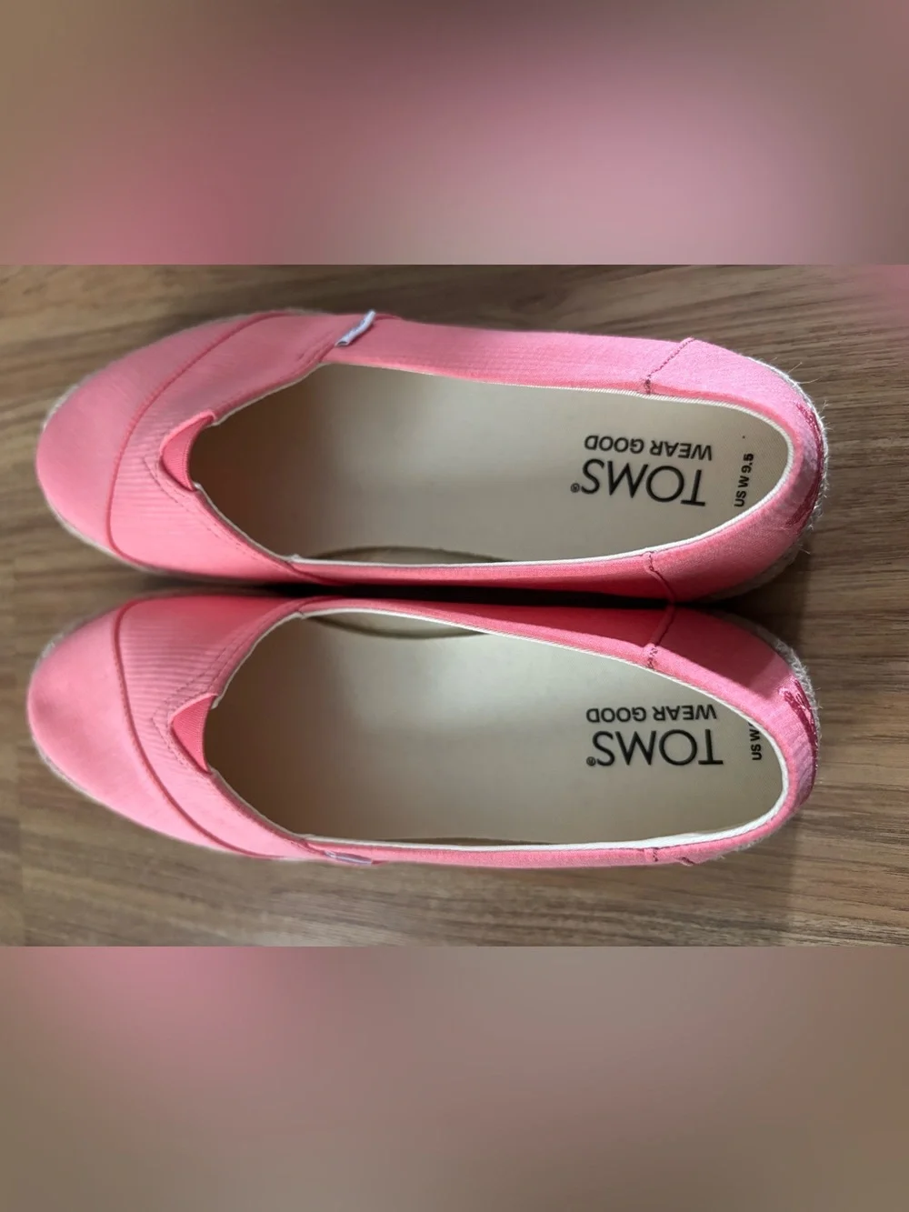 Toms pink espadrille